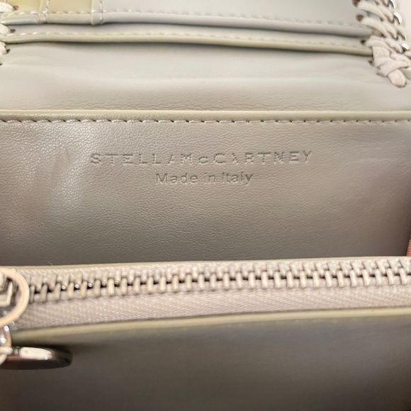 Stella McCartney Falabella Quilted Wallet Gray Compact Bifold - Picture 6 of 12